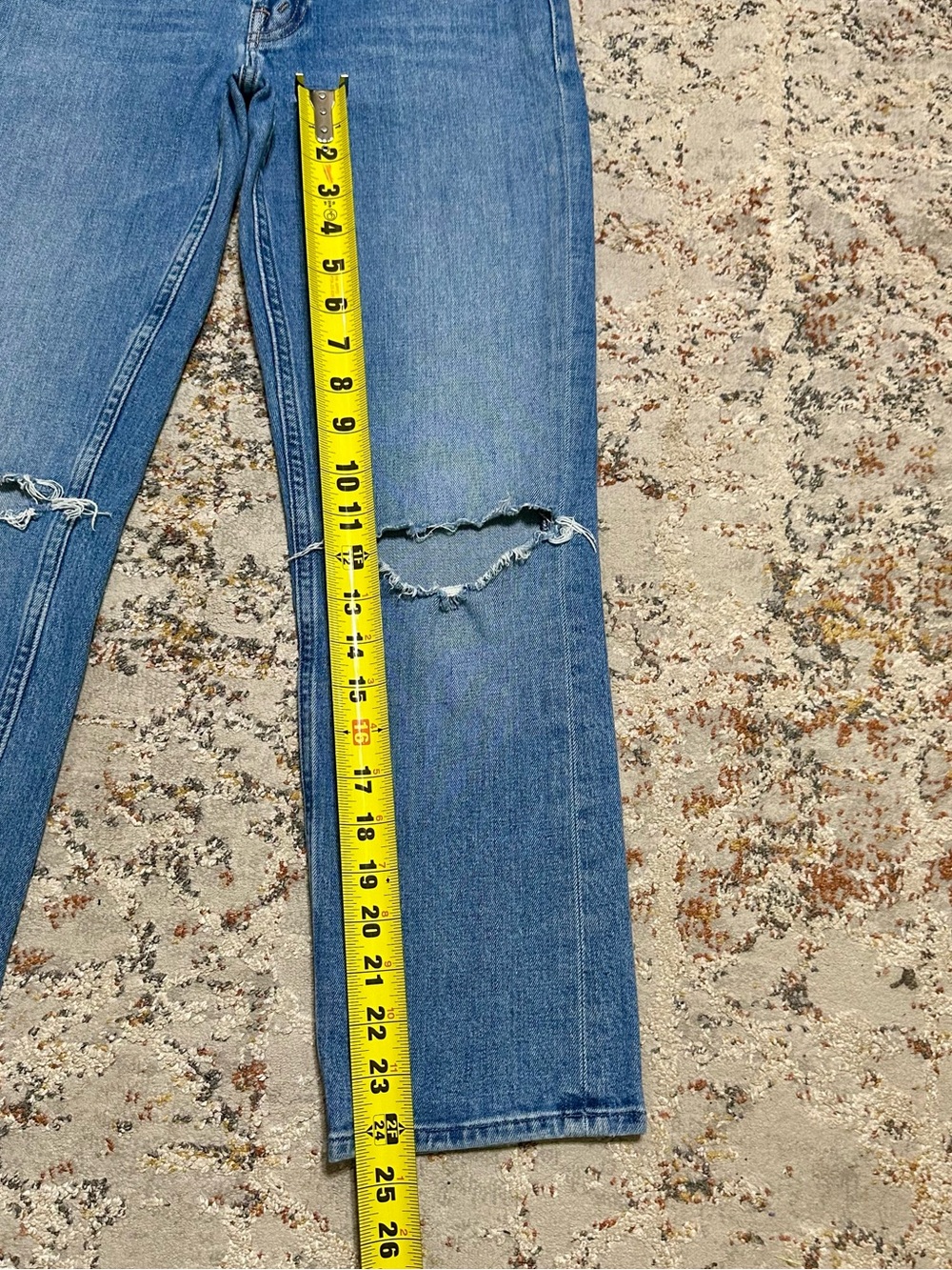MOTHER The Pixie Tomcat Crop Jeans size 26 ankle length - Picture 3 of 12